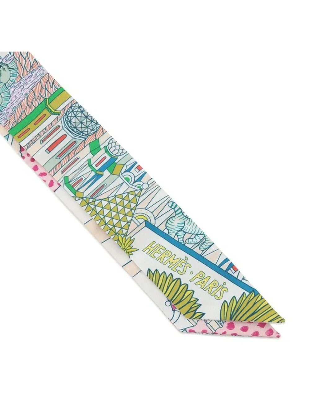 Hermes Scarf Twill Animapolis Silk